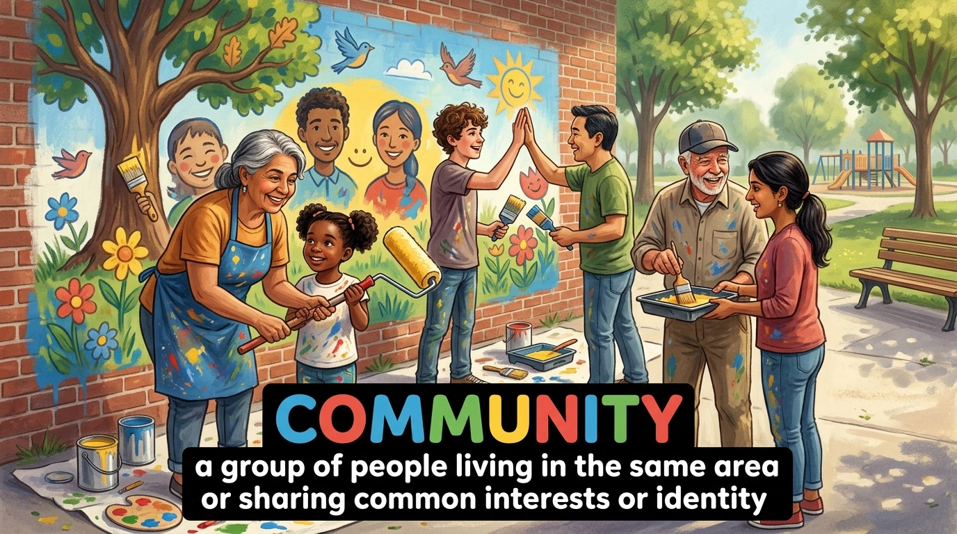 English Illustration for community